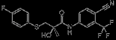  N-[4-Cyano-3-(trifluoromethyl)phenyl]-3-[(4-fluorophenyl)thio]-2-hydroxy-2-methylpropionamide